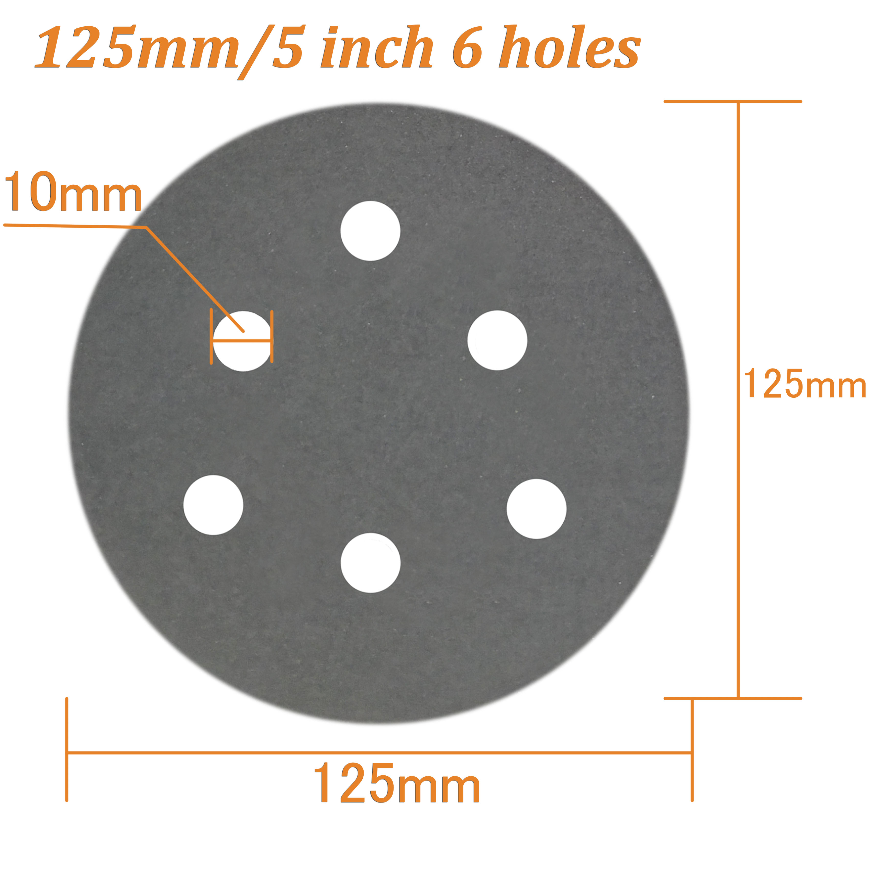 Aewio 56 Pcs 5 inch 6 Holes Sanding Discs 400 600 800 1000 1200 1500 2000 3000 Sandpaper for Random Orbital Sanders